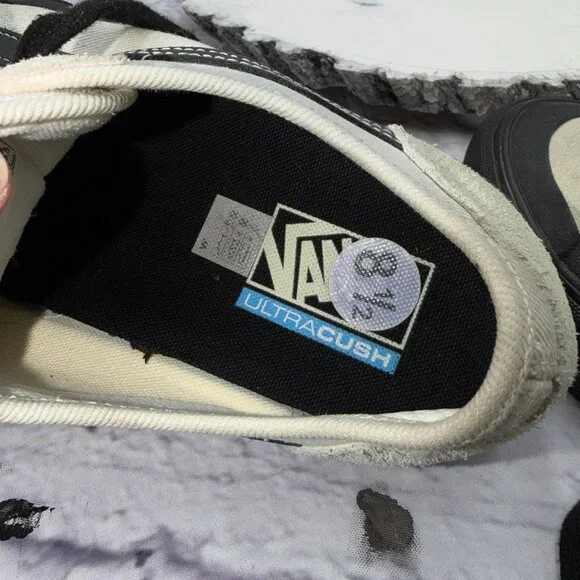 Vans Style 36 Decon SF 721278 Marshmallow Black Shoes Sneakers Sz M 8.5 W 10 - Picture 12 of 13